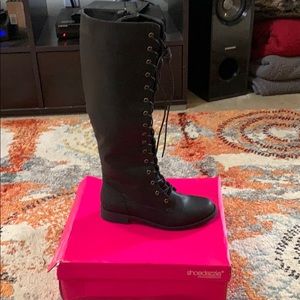 Knee High Lace Up Boots